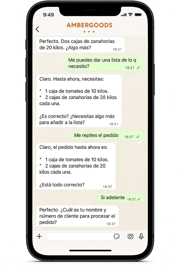 Interfaz del módulo de ventas